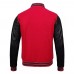 Men's Baseball Style Red Letterman Varsity Bomber Jacket