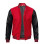 Men's Baseball Style Red Letterman Varsity Bomber Jacket