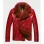 Mens Shearling Red Leather Jacket