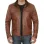 Mens Six Pocket Tan Leather Jacket