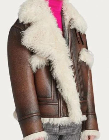 Mens Steve Harvey Shearling Jacket