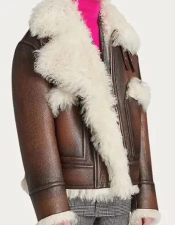 Mens Steve Harvey Shearling Jacket