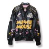 Minnie Mouse Disney Racing Black Leather Jacket Minnie Mouse Disney Racing Black Leather Jacket