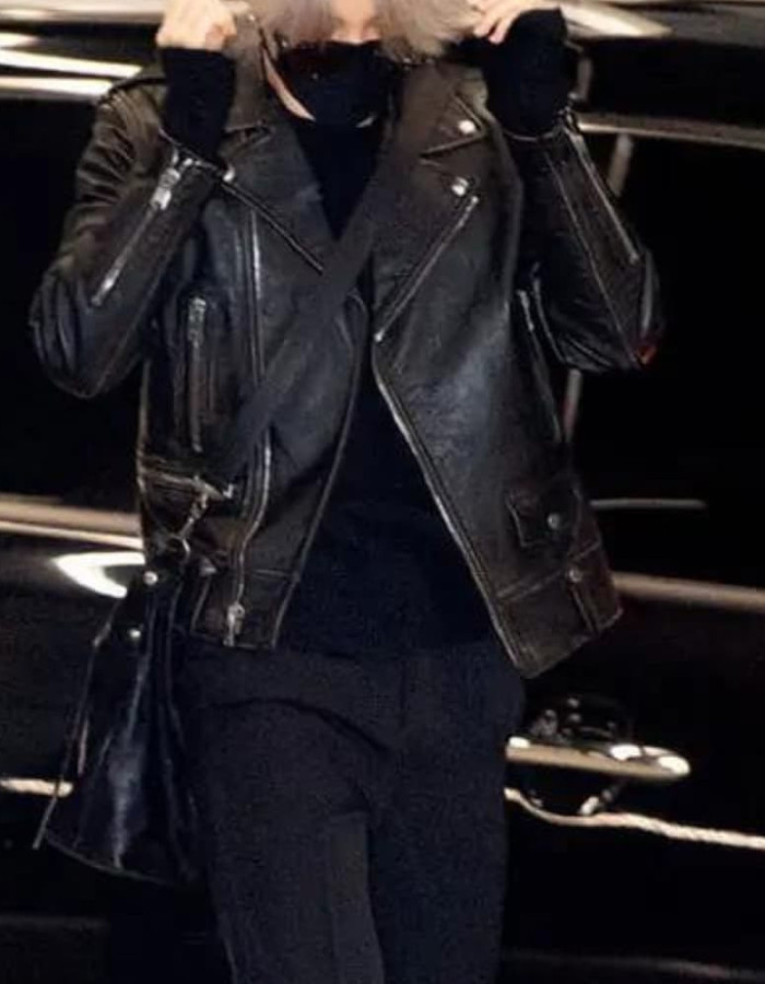 Park Jimin Black Motorcycle Leather Jacket Park Jimin Black Motorcycle Leather Jacket