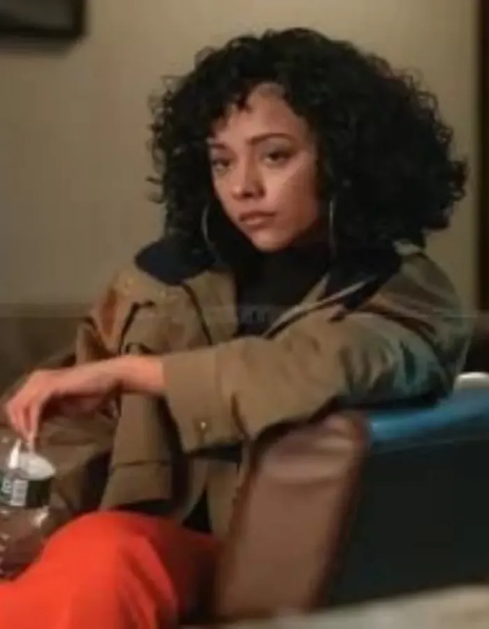Power Book II Ghost S03 Effie Morales Brown Cropped Jacket Power Book II Ghost S03 Effie Morales Brown Cropped Jacket