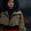 Power Book II Ghost S03 Effie Morales Brown Cropped Jacket Power Book II Ghost S03 Effie Morales Brown Cropped Jacket