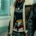 Power Book iii Lou Lou Brown Shearling Leather Jacket
