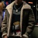 Power Book iii Lou Lou Brown Shearling Leather Jacket