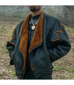 Power Book III: Raising Kanan Marvin Black Leather Shearling Jacket Power Book III: Raising Kanan Marvin Black Leather Shearling Jacket