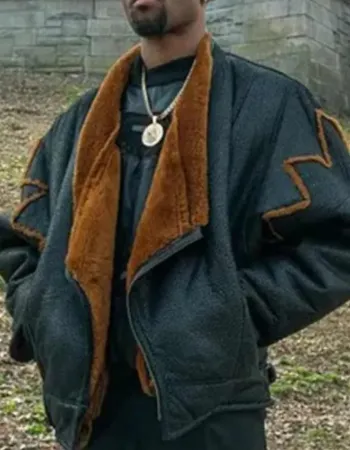 Power Book III: Raising Kanan Marvin Black Leather Shearling Jacket