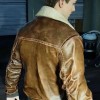 Ps5 Spiderman 2 Peter Parker Brown Leather Jacket