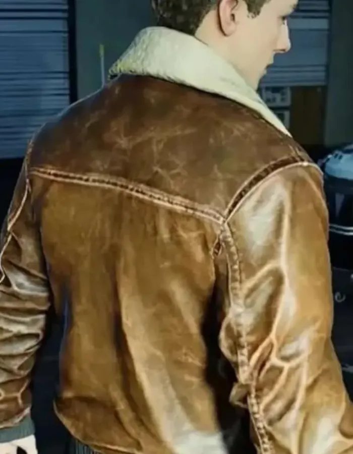 Ps5 Spiderman 2 Peter Parker Brown Leather Jacket Ps5 Spiderman 2 Peter Parker Brown Leather Jacket
