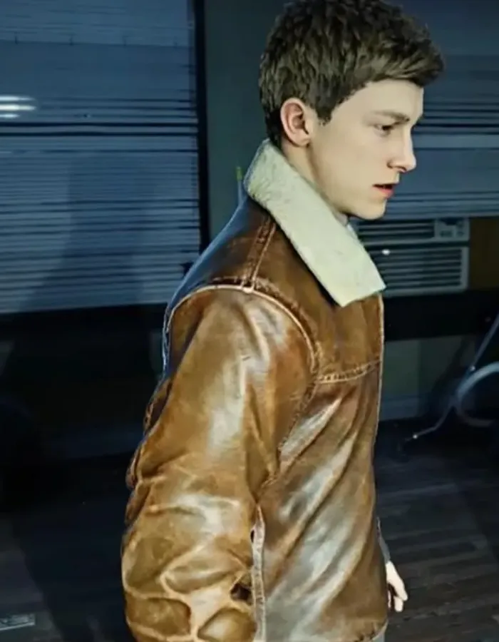 Ps5 Spiderman 2 Peter Parker Brown Leather Jacket Ps5 Spiderman 2 Peter Parker Brown Leather Jacket