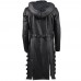 PUBG Black Leather Hooded Trench Coat