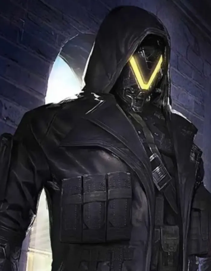 PUBG Season 11 Elite Agent Black Hooded Leather Trench Coat