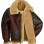 RAF Cockpit Aviator B-3 Shearling Bomber Leather Jacket
