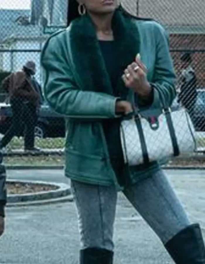 Raquel Thomas Power Book III Shearling Leather Jacket Raquel Thomas Power Book III Shearling Leather Jacket