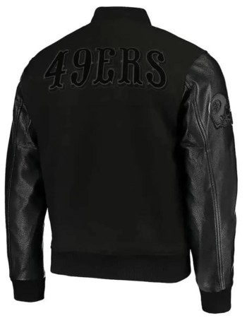 Sf San Francisco 49ers Black Bomber Jacket