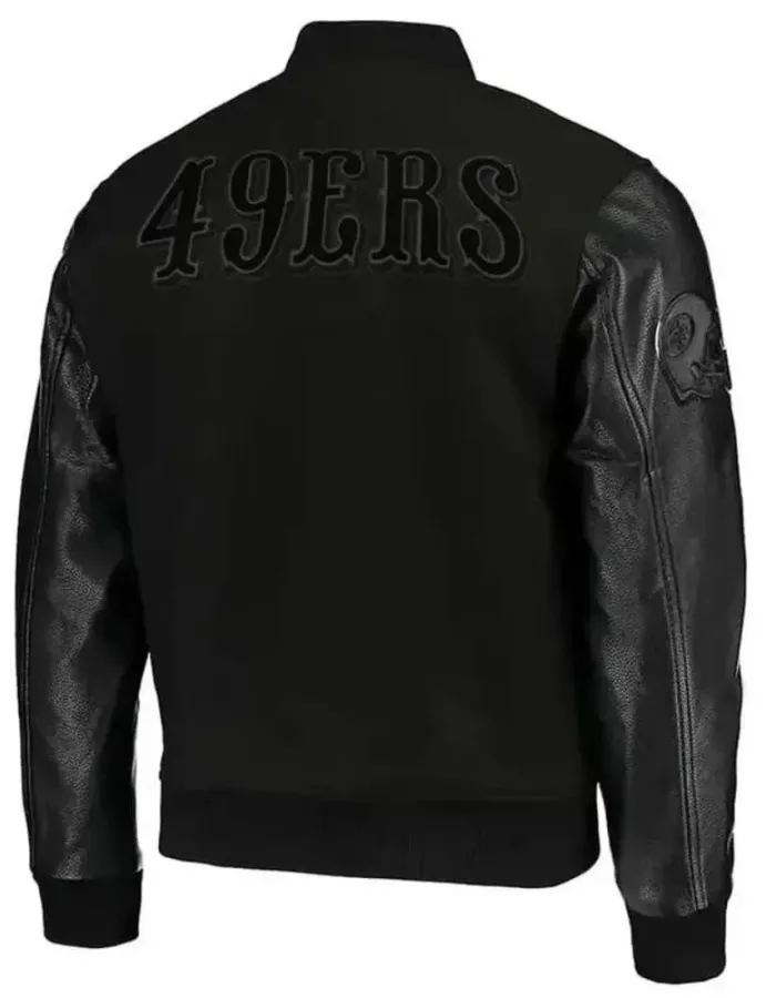 Sf San Francisco 49ers Black Bomber Jacket Sf San Francisco 49ers Black Bomber Jacket