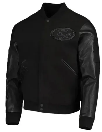 Sf San Francisco 49ers Black Bomber Jacket