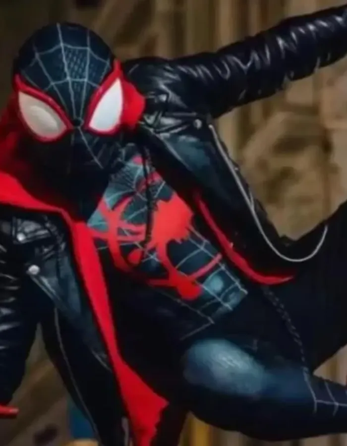 Spider-Man Spider Verse Miles Morales Leather Jacket