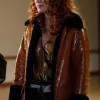 Supernatural Season 15 Anael Shearling Leather Coat Supernatural Season 15 Anael Shearling Leather Coat