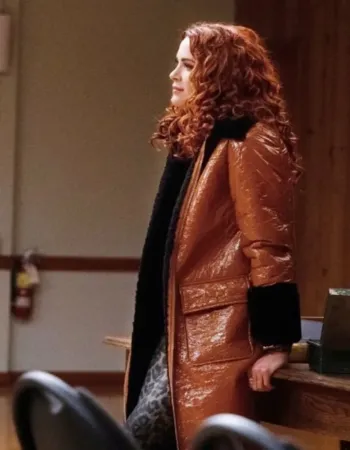 Supernatural Season 15 Anael Shearling Leather Coat