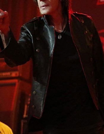 Supernatural Rick Springfield Black Leather Jacket Supernatural Rick Springfield Black Leather Jacket