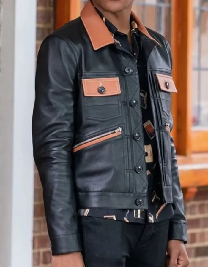 Tariq St Patrick Power Book II Ghost Black Leather Jacket Tariq St Patrick Power Book II Ghost Black Leather Jacket