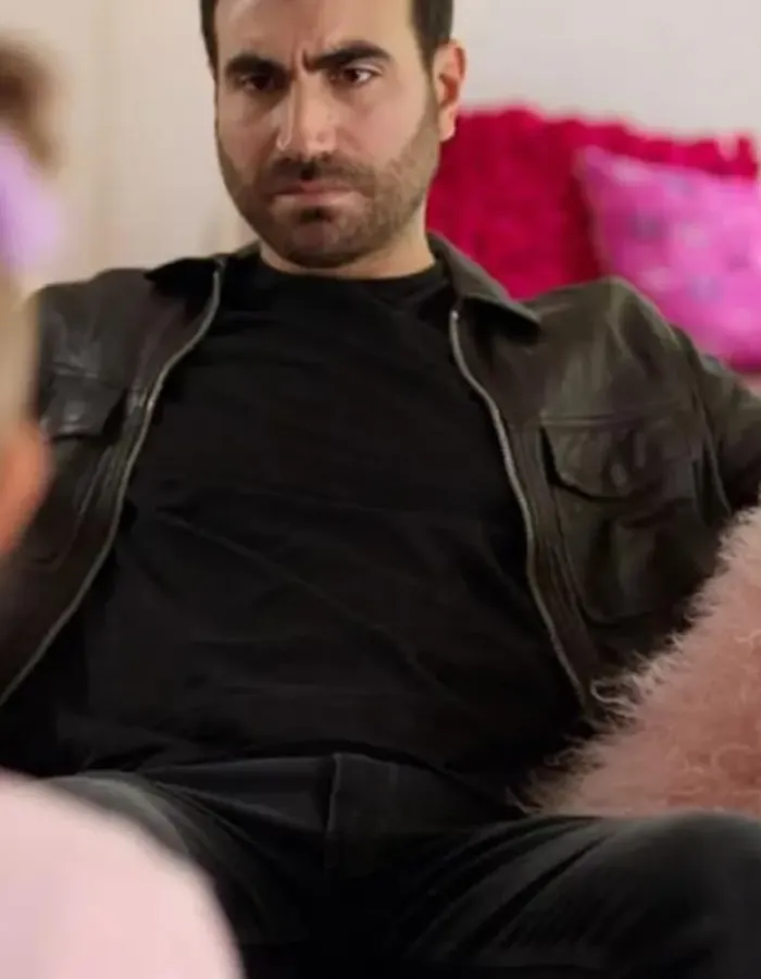 Ted Lasso Brett Goldstein (Roy Kent) Brown Leather Jacket Ted Lasso Brett Goldstein (Roy Kent) Brown Leather Jacket