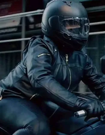 The Equalizer Queen Latifah Black Biker Leather Jacket The Equalizer Queen Latifah Black Biker Leather Jacket