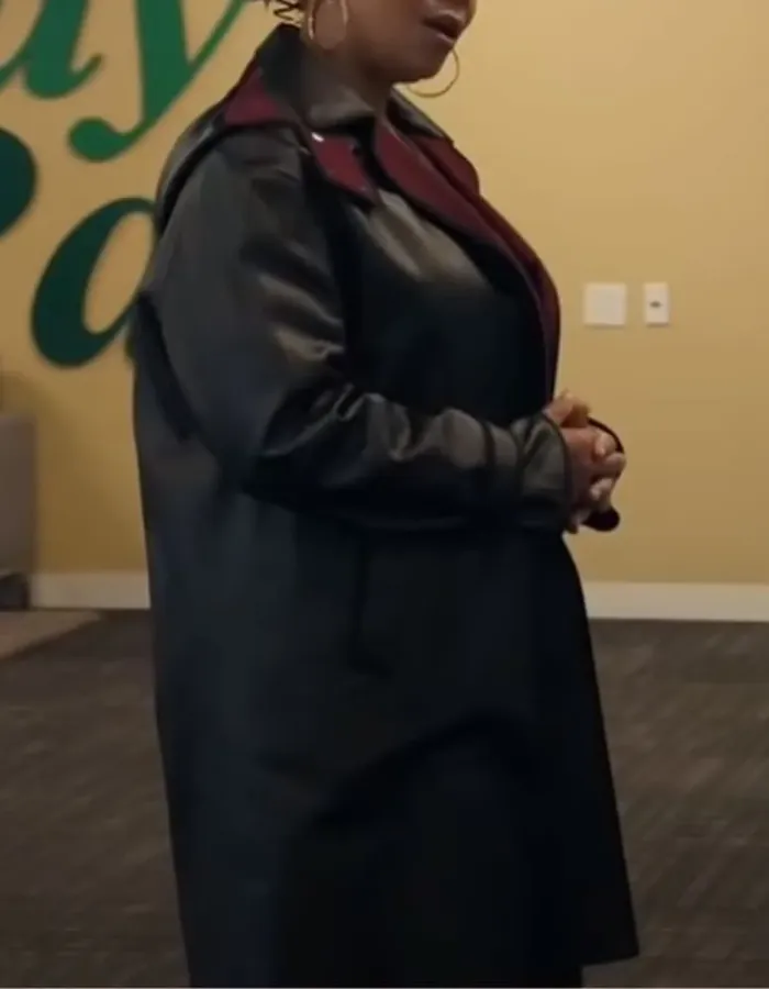 The Equalizer Queen Latifah Black Leather Coat