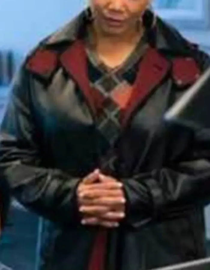 The Equalizer Queen Latifah Black Leather Coat