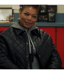The Equalizer Queen Latifah Black Quilted Leather Jacket
