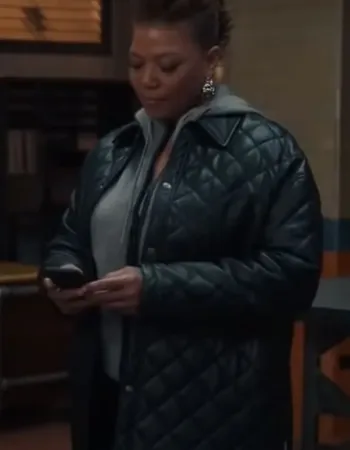 The Equalizer Queen Latifah Black Quilted Leather Jacket The Equalizer Queen Latifah Black Quilted Leather Jacket