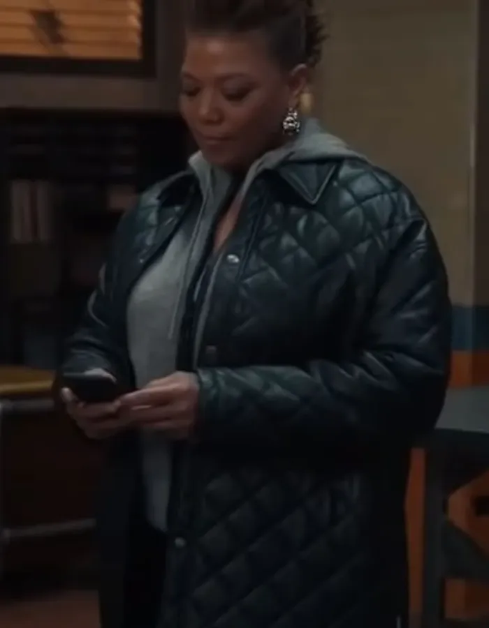 The Equalizer Queen Latifah Black Quilted Leather Jacket The Equalizer Queen Latifah Black Quilted Leather Jacket