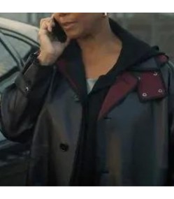 The Equalizer Queen Latifah Black Leather Coat
