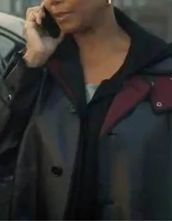 The Equalizer Queen Latifah Black Leather Coat