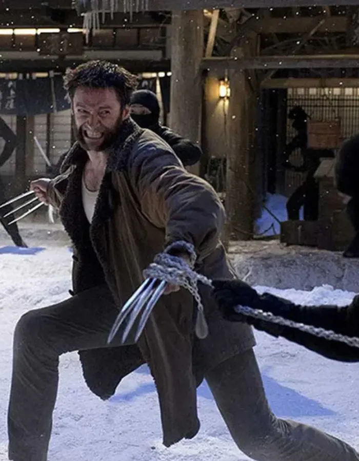 The Wolverine Logan Shearling Brown Leather Coat The Wolverine Logan Shearling Brown Leather Coat