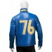Vault Fallout 76 Blue Leather Jacket