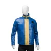 Vault Fallout 76 Blue Leather Jacket Vault Fallout 76 Blue Leather Jacket