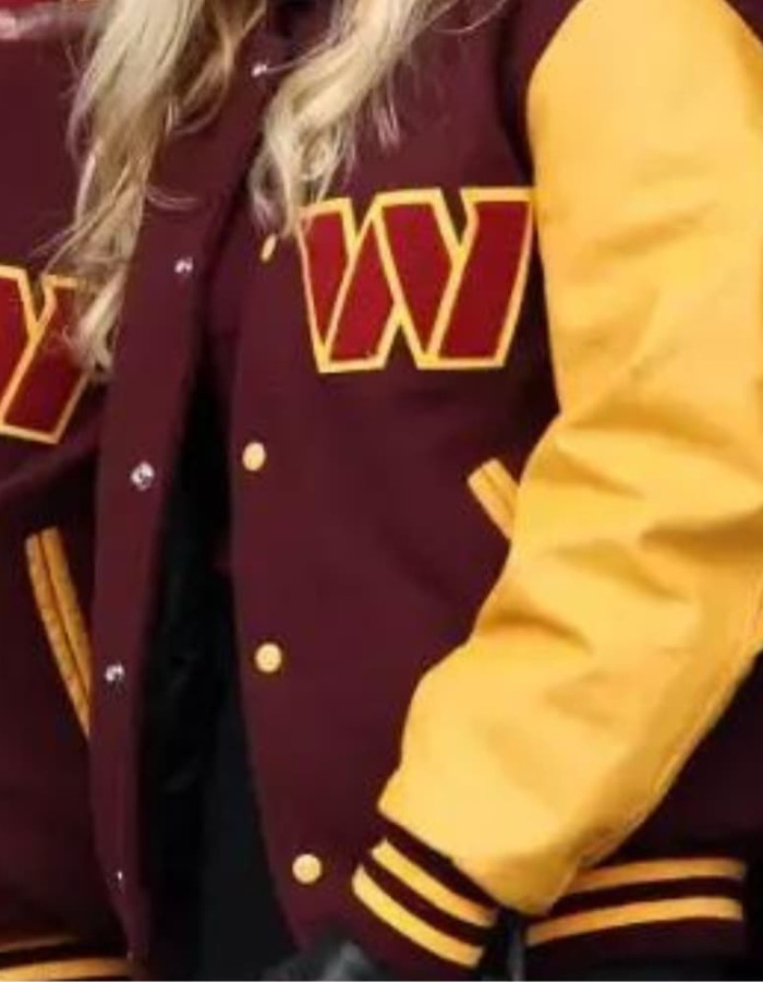 Washington Commanders Varsity Bomber Jacket