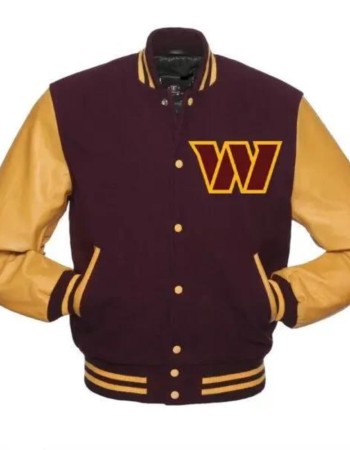 Washington Commanders Varsity Bomber Jacket