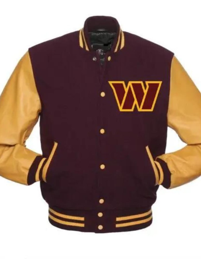 Washington Commanders Varsity Bomber Jacket