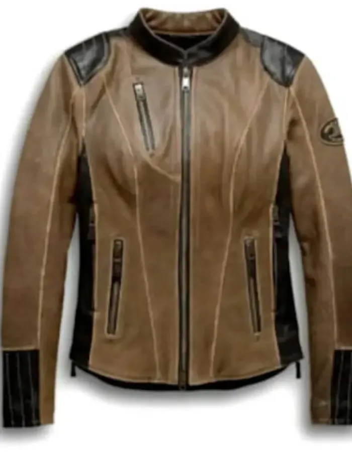 Women’s Vintage H-D Triple Leather Jacket Women’s Vintage H-D Triple Leather Jacket