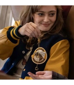 Yellowjackets Ella Purnell (Jackie) Varsity Letterman Bomber Jacket