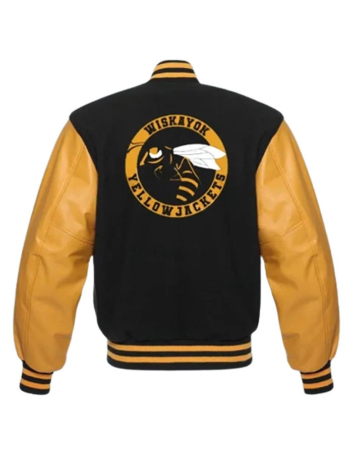 Yellowjackets Ella Purnell (Jackie) Varsity Letterman Bomber Jacket Yellowjackets Ella Purnell (Jackie) Varsity Letterman Bomber Jacket