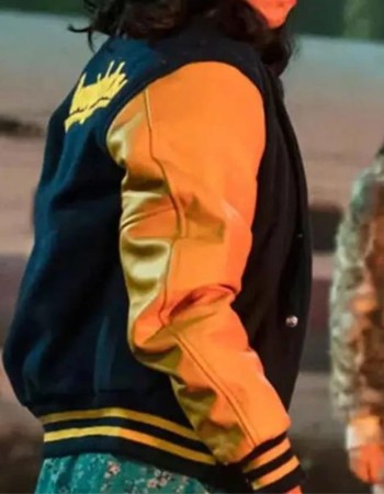 Yellowjackets Ella Purnell (Jackie) Varsity Letterman Bomber Jacket Yellowjackets Ella Purnell (Jackie) Varsity Letterman Bomber Jacket