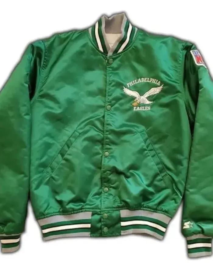 PHILADELPHIA EAGLES 90’S GREEN BOMBER JACKET PHILADELPHIA EAGLES 90’S GREEN BOMBER JACKET