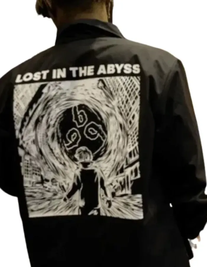 999 CLUB JUICE WRLD LOST IN THE ABYSS BLACK JACKET 999 CLUB JUICE WRLD LOST IN THE ABYSS BLACK JACKET